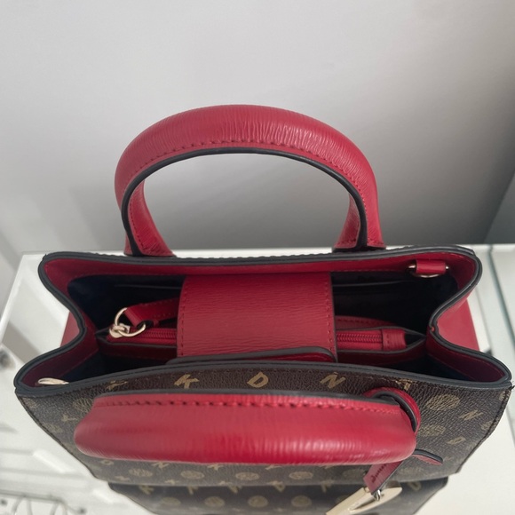 DKNY Brown and Red Women's Handbag - Picture 3 of 9